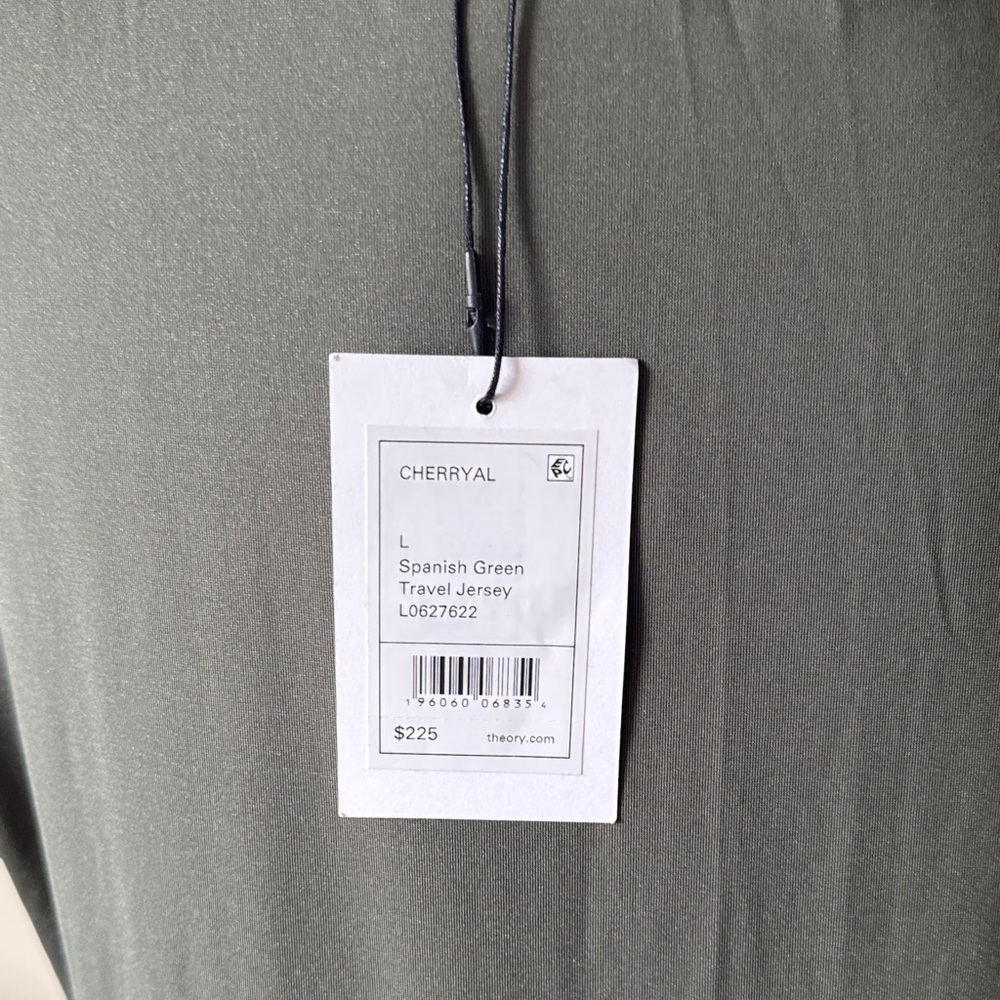 Theory Elegant Olive Green Dress Size L - Picture 8 of 13